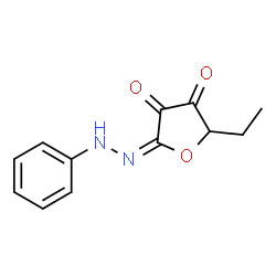 Hexanoic acid,4-hydroxy-2,3-dioxo-,-gamma--lactone,2-phenylhydrazone (5CI)结构式