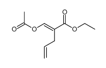 2-acetoxymethylene-pent-4-enoic acid ethyl ester Structure