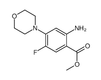 2-氨基-5-氟-4-(4-吗啉)苯甲酸甲酯结构式