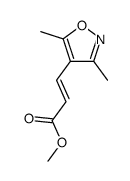 methyl (E)-3-(3,5-dimethyl-1,2-oxazol-4-yl)prop-2-enoate结构式