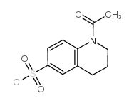 1-乙酰基-1,2,3,4-四氢-喹啉-6-磺酰氯结构式