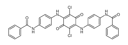BENZAMIDE, N,N'-[(2,5-DICHLORO-3,6-DIOXO-1,4-CYCLOHEXADIENE-1,4-DIYL)BIS(IMINO-4,1-PHENYLENE)]BIS-结构式