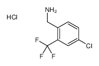 [4-chloro-2-(trifluoromethyl)phenyl]methanamine,hydrochloride Structure