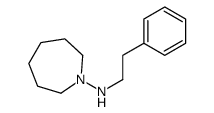 N-(2-phenylethyl)azepan-1-amine结构式