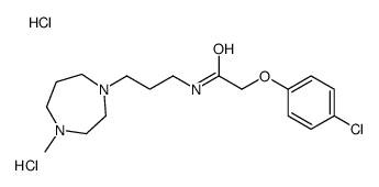 2-(4-chlorophenoxy)-N-[3-(4-methyl-1,4-diazepan-1-yl)propyl]acetamide,dihydrochloride Structure