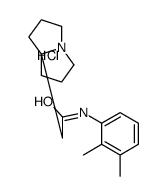 N-(2,3-dimethylphenyl)-2-(1,2,3,5,6,7-hexahydropyrrolizin-8-yl)acetamide,hydrochloride Structure