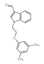 1-[2-(3,5-dimethylphenoxy)ethyl]indole-3-carbaldehyde Structure