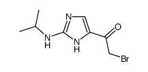 2-bromo-1-[2-(propan-2-ylamino)-1H-imidazol-5-yl]ethanone结构式