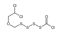 S-(2,2-dichloroethoxymethyltrisulfanyl) chloromethanethioate结构式