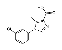1-(3-氯苯基)-5-甲基-1H-1,2,3-噻唑-4-羧酸结构式