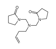 1-[[but-3-enyl-[(2-oxopyrrolidin-1-yl)methyl]amino]methyl]pyrrolidin-2-one Structure