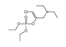 [1-chloro-3-(diethylamino)prop-1-en-2-yl] diethyl phosphate Structure