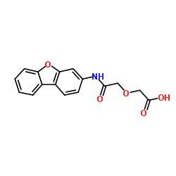 [2-(Dibenzo[b,d]furan-3-ylamino)-2-oxoethoxy]acetic acid结构式