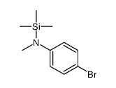 4-bromo-N-methyl-N-trimethylsilylaniline Structure