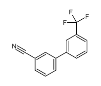 3-[3-(trifluoromethyl)phenyl]benzonitrile结构式
