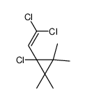 1-chloro-1-(2,2-dichloroethenyl)-2,2,3,3-tetramethylcyclopropane结构式