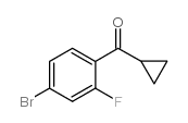 (4-溴-2-氟苯基)(环丙基)甲酮结构式