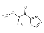 N-甲氧基-N-甲基噻唑-5-甲酰胺结构式