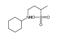 4-(cyclohexylamino)butane-2-sulfonic acid Structure