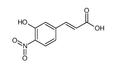 2-Propenoic acid, 3-(3-hydroxy-4-nitrophenyl) Structure