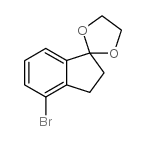 4-溴-茚满-1-酮-1,2-乙二醇缩酮结构式