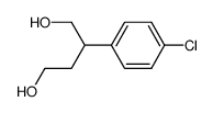 2-(4-chlorophenyl)butane-1,4-diol结构式