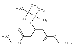 3-[[(1,1-Dimethylethyl)dimethylsilyl]oxy]pentanedioic Acid Diethyl Ester Structure
