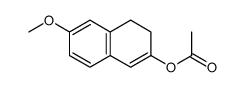 2-Acetoxy-6-methoxy-3,4-dihydronaphthalin Structure