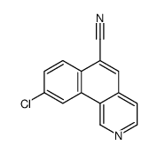 9-chlorobenzo[h]isoquinoline-6-carbonitrile Structure