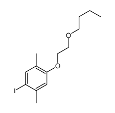1-(2-butoxyethoxy)-4-iodo-2,5-dimethylbenzene结构式