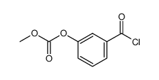 3-methoxycarbonyloxy-benzoyl chloride Structure
