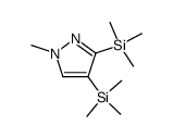 3,4-bis(trimethylsilyl)-1-methylpyrazole结构式