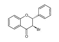 trans-3-bromo-2-phenyl-chroman-4-one Structure
