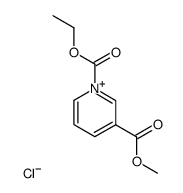 1-(ethoxycarbonyl)-3-(methoxycarbonyl)pyridin-1-ium chloride结构式
