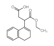 3-(3,4-dihydronaphthalen-1-yl)-4-ethoxy-4-oxo-butanoic acid结构式