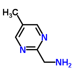 (5-甲基嘧啶-2-基)甲胺结构式