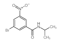 N-异丙基-3-溴-5-硝基苯甲酰胺结构式