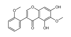 5,7-dihydroxy-6-methoxy-3-(2-methoxyphenyl)chromen-4-one Structure
