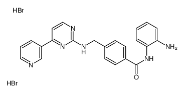 N-(2-aminophenyl)-4-[[(4-pyridin-3-ylpyrimidin-2-yl)amino]methyl]benzamide,dihydrobromide结构式