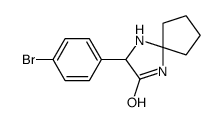3-(4-溴苯基)-1,4-二氮杂螺[4.4]-2-壬酮结构式