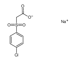 sodium salt of the 4-chloro-benzenesulfonyl-acetic acid Structure