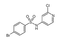Benzenesulfonamide, 4-bromo-N-(2-chloro-4-pyridinyl) Structure