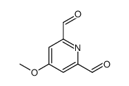 4-methoxypyridine-2,6-dicarbaldehyde Structure