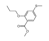 4-(methylthio)-2-n-propoxybenzoic acid methyl ester结构式