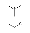 chloroethane, 2-methylpropan-2-ylium salt结构式