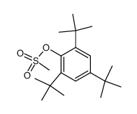2,4,6-tri-tert-butylphenyl methanesulfonate结构式