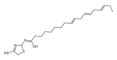 N-(4-sulfanylidene-1,3-thiazolidin-2-yl)octadeca-9,12,15-trienamide Structure