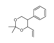 4-ethenyl-2,2-dimethyl-5-phenyl-1,3-dioxane结构式