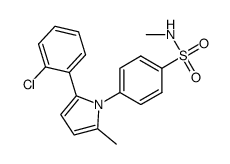 4-(2-(2-chloro-phenyl)-5-methyl-pyrrol-1-yl)-N-methyl-benzenesulfonamide Structure