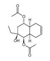 (1R,2S,4S,4aS,8aR)-1,4-Diacetoxy-2-ethyl-1,2,3,4,4a,5,8,8a-octahydro-2-naphthalinol结构式